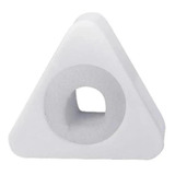 Canopla De Acrílico Para Microfones Triangular Branca