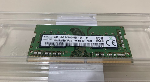 Memoria Ram Ddr4 8gb 2666mhz Sodimm Laptop Marca Sk Hynix 