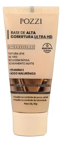 Base Facial De Alta Cobertura Ultra Hd 30g - Pozzi Original | MercadoLivre
