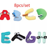 Juego De 8 Piezas Alphabet Lore Muñeco Peluche Juguete Navid