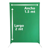 Tela Telon Verde Chroma Key 1.50mt X 2mt