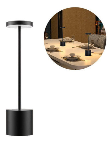 Lámpara Velador Led Recargable Usb Dimmer 3 Luces Táctil Bar