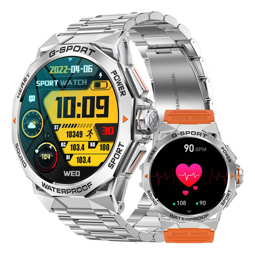 Reloj Inteligente Amoled Hombre Militares Deportivos Ineyes