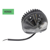 Faro Color Verde,led Circulo Curvo 12v-24v-36v P/montacargas