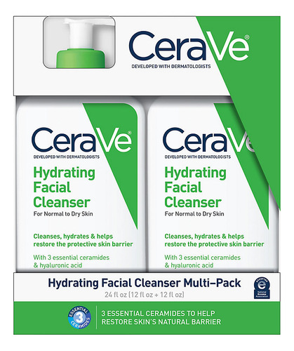 Cerave Sabonete Facial Hidratante Pack 2 354ml