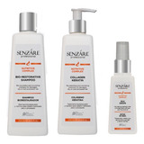 Senzare Kit Shampoo 300 & Colageno Ker 300 & Silk Drops 60ml