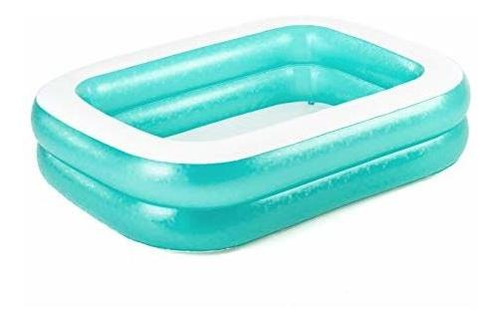 Piscina - Bestway Inflatable Family Pool, Blue Rectangular W