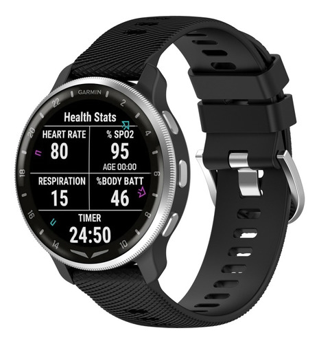 Correa De Reloj De Silicona Para Garmin D2 Air X10