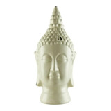 Cabeza De Budha Grande Ceramica Turquesa 43 X 15