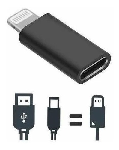 Adaptador Compatível Com Lightning Micro Usb Recarga E Dados