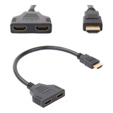 Cable Convertidor Hdmi Macho A 2 Hembra Splitter Monitor Tv