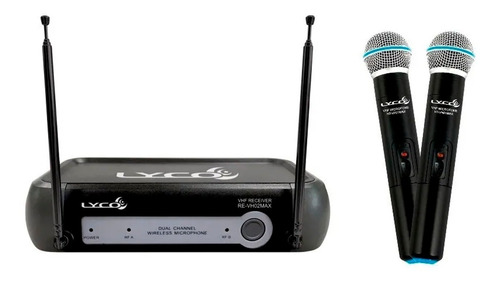 Microfone Sem Fio Duplo Lyco Vh02max-mm Bivolt Preço Barato