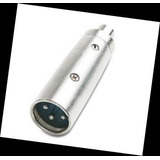 Conector De Microfono Xlr Macho A Rca Jack Qx-4847