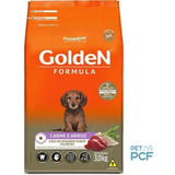 Ração Golden Formula Cães Filhotes Mini Bits Carne Arroz 3kg