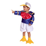 Disfraz De Pato Donald Para Niño Talla 2 - 6