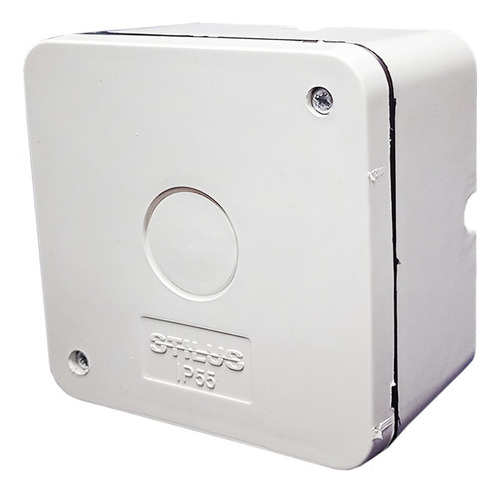 Caixa Proteção Para Câmera Organizadora Conectores Cftv Ip55 Cor Branco