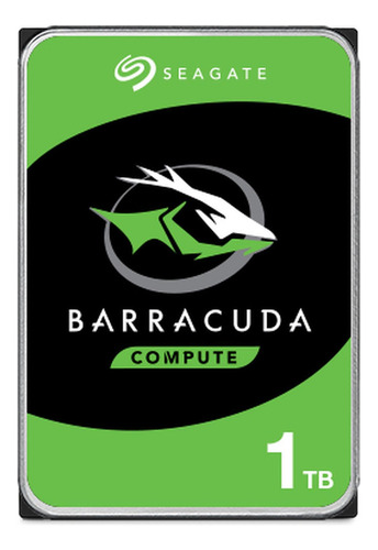 Seagate Barracuda Internal Hd Sata De 1 Tb, 7200 Rpm, 256 Mb, 3.5, Color Gris