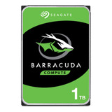 Seagate Barracuda Internal Hd Sata De 1 Tb, 7200 Rpm, 256 Mb, 3.5, Color Gris