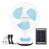 Ventilador Abanico Recargable Portátil Solar Mesa Piso 