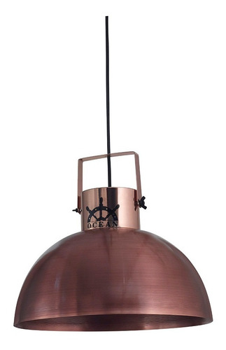 Lampara Colgante Industrial Vintage Ocean Cobre Led E27 Vg