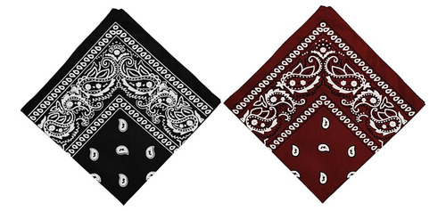 Bandana Con Estampado De Cachemir Para Mujer Y Hombre, 2 Uni