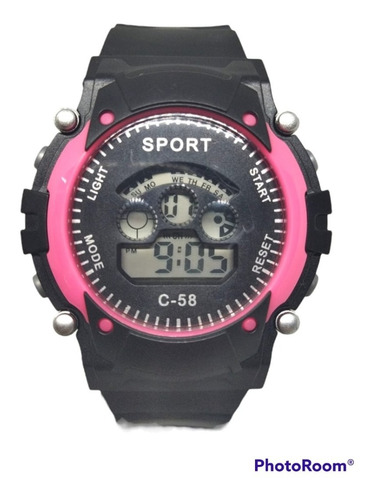 Reloj Pulsera Digital Estilo Deporte C-58 Hombre/mujer