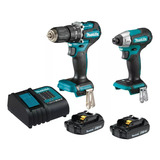 Kit Taladro Percutor + Atorn. Impac 18v Makita Dlx2414x7b