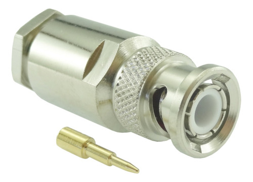 Conector Bnc 50 Ohms Macho Reto Prensa Cabo Rg/rgc-213 Lm-10