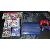 Consola Ps3 Azul Edición Gran Turismo Con 7 Juegos