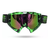 Oculos Monster Espelhado Camaleão Goggle Motocross Enduro Fr