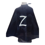 Capa Zorro O Superhéroes Largo 50 Cms O 90 Cms Tafeta Y Logo