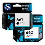 Cartuchos Hp 662 Negro+color Original 2515 3515 4645 3545