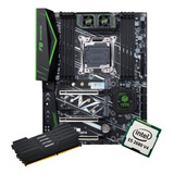 Kit Gamer Placa Mãe X99 Huananzhi F8 Xeon E5 2680 V4 64gb