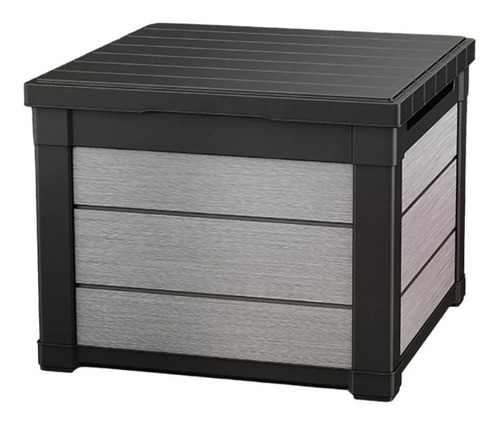 Caja Almacenamiento Contenedor Exterior Tipo Madera 53cm Ms1