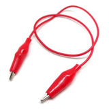 Set 10 Cables Caimán Rojo 30cm De Largo Caimanes