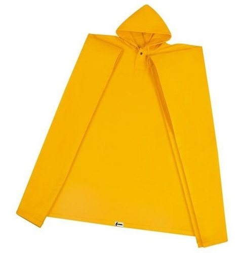 Impermeable Tipo Poncho Capa Para Lluvia Unitalla Amarillo