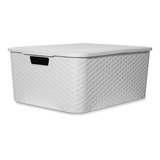 Caja Organizadora Simil Rattan Grande Xl Pack X 5 Oferta