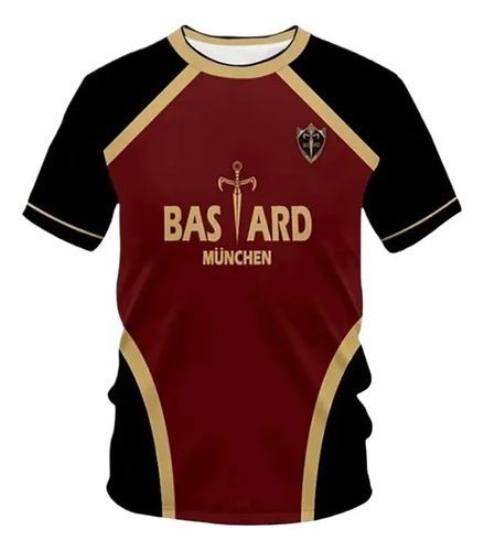 Bk Camiseta Impresa En 3d Blue Lock Bastard Munchen | MercadoLibre