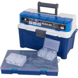 Caixa (maleta) Pb Box 007 Azul Com 3 Estojos / Pesca Brasil