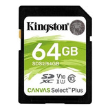 Memoria Kingston 64 Gb Sd Canvas Sdxc Select Plus 100r C10