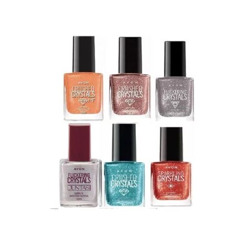 Coleção Completa Esmaltes Crystal Avon