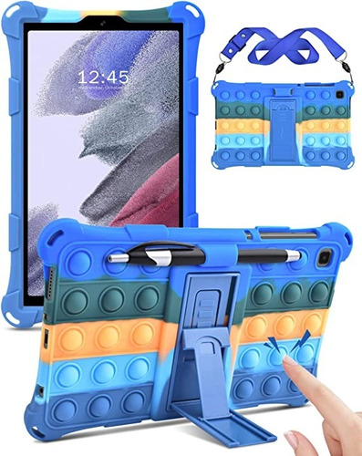 Funda Para Galaxy Tab S6 Lite Con Correa Pop It