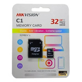 Tarjeta Memoria Microsd 32gb Clase 10 Hikvision C/adaptador