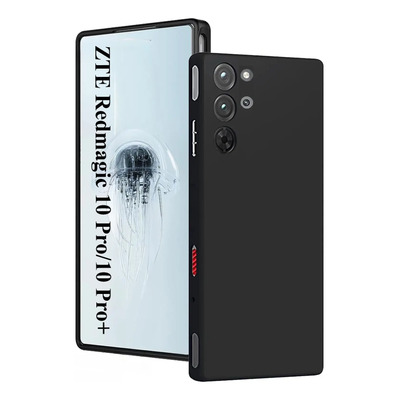 Funda Para Zte Redmagic 10 Pro/10 Pro+ Fabricada En Material De Silicona Suave Y Ultrafina Negro