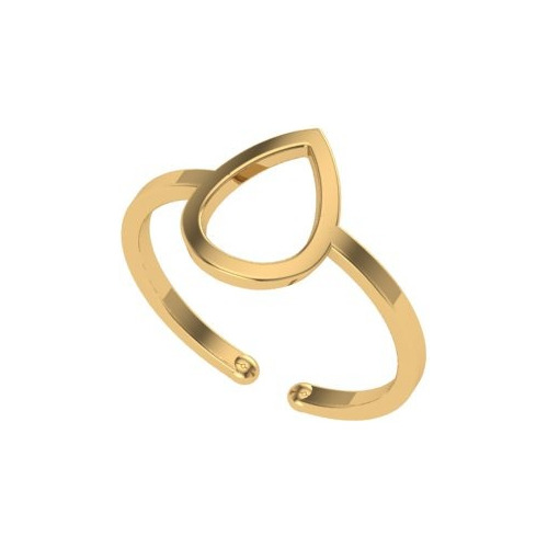 Anel Feminino Falange De Ouro 18k 750 Gota 