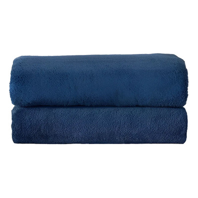 Toalla De Baño Microfibra Mawi Azul Vianney Super Suave Y Muy Absorbente | Envío gratis