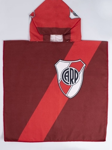 Ponchito Infantil Toalla Secado Rapido Original River Plate