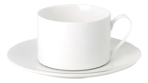 Taza De Té C/ Plato Porcelana Premium X 6 U. - Sheshu Home