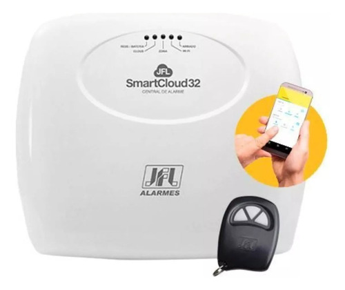Central De Alarme Smartcloud 32 + 2 Sensor + Sirene