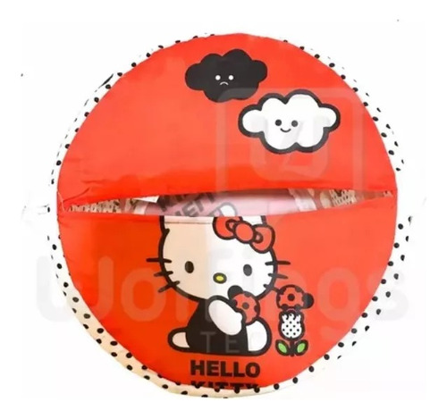 Cesto Canasto Organizador Hello Kitty Plegable Multiuso 42cm
